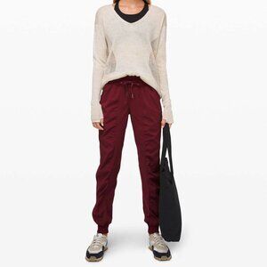 NWOT Lululemon Dance Studio Jogger in Red (Deep Rouge) - Size 6